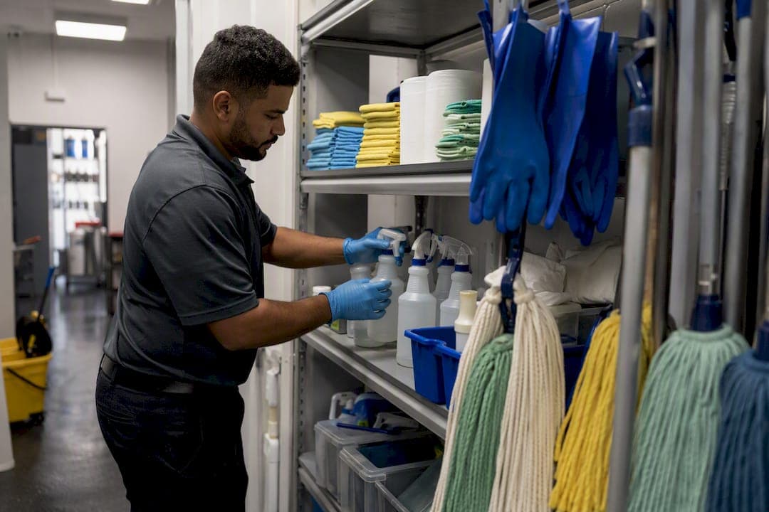 Large-Scale Cleaning Coordination for Facility Managers